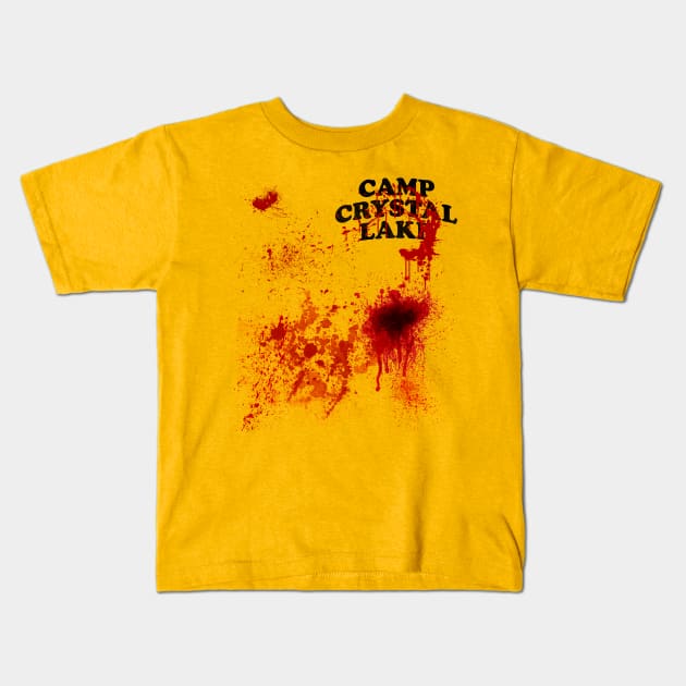 Camp Crystal Lake Counselor Kids T-Shirt by darklordpug